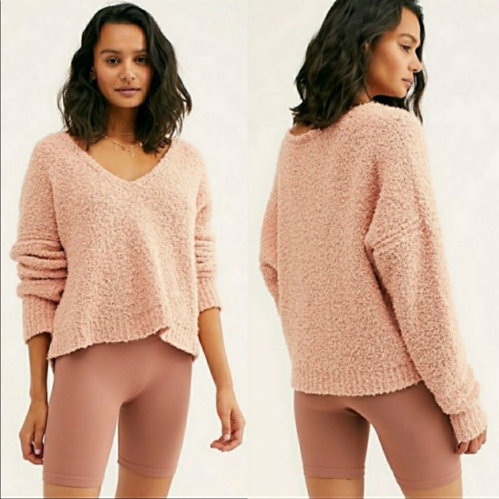 Free People Sweater Peach